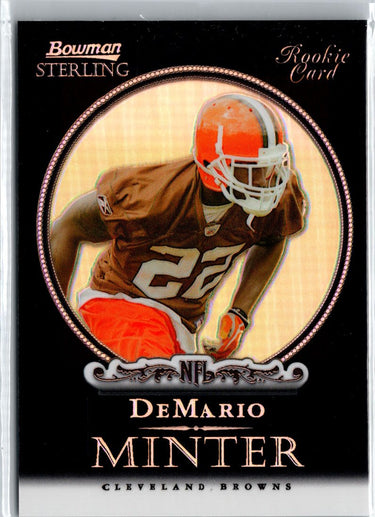 2006 Bowman Sterling #21 DeMario Minter Black Refractors #/25 A21