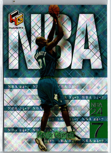 1999-00 Upper Deck HoloGrFX #N4 Kevin Garnett NBA 24-7 A21