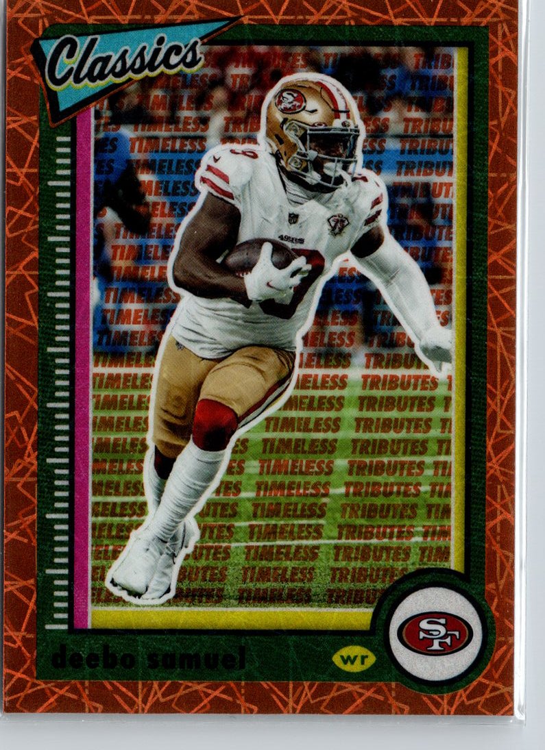 2022 Panini Classics #88 Deebo Samuel Timeless Tributes Orange #/10 A21