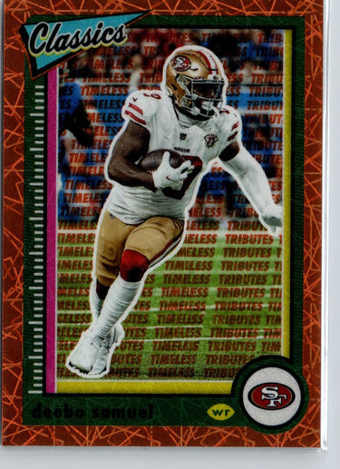 2022 Panini Classics #88 Deebo Samuel Timeless Tributes Orange #/10 A21