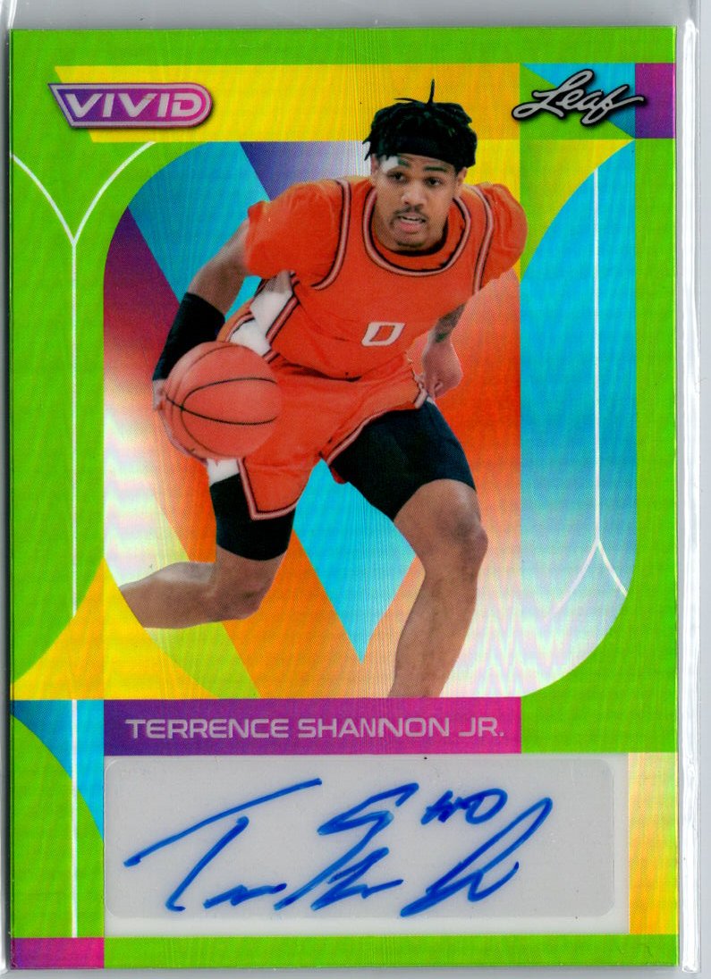 2021-22 Leaf Metal #BA-TS1 Terrance Shannon Jr. Black Rainbow #/15 A22
