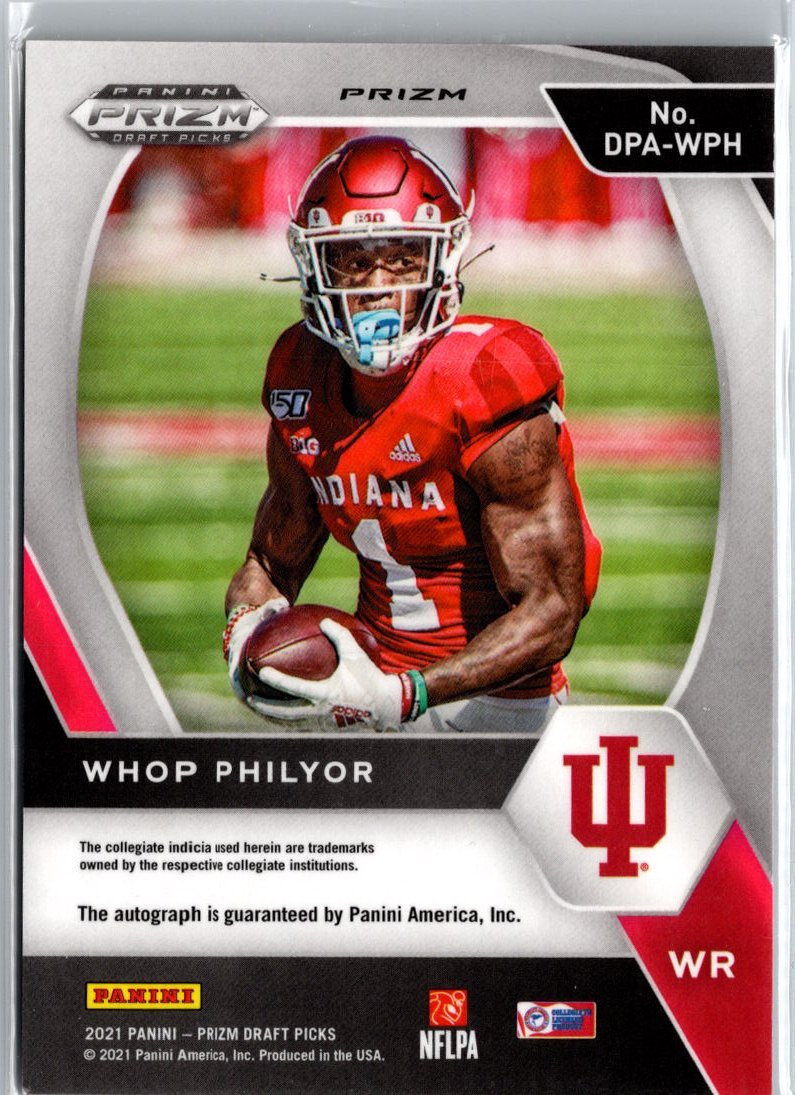 2021 Prizm Draft Picks  Whop Philyor Gold Cracked ice Autographs A22