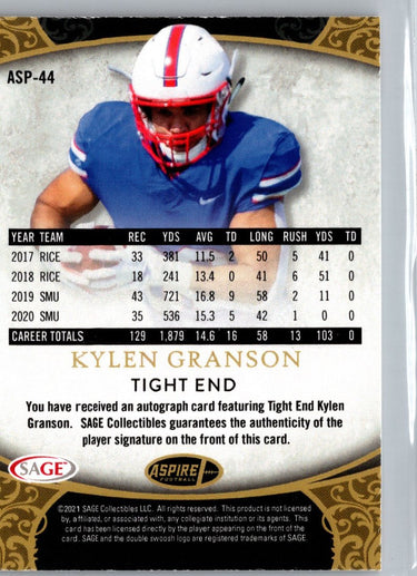 2021 SAGE Aspire #ASP-44 Kylen Granson A22