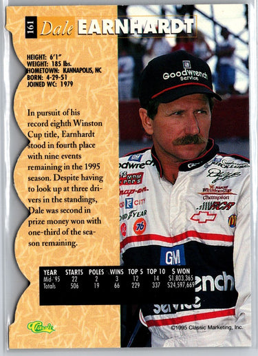 1995-96 Classic Five Sport Signings #NNO Dale Earnhardt A23