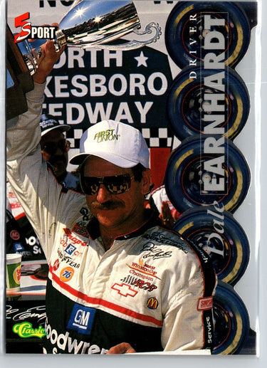 1995-96 Classic Five Sport Signings #NNO Dale Earnhardt A23