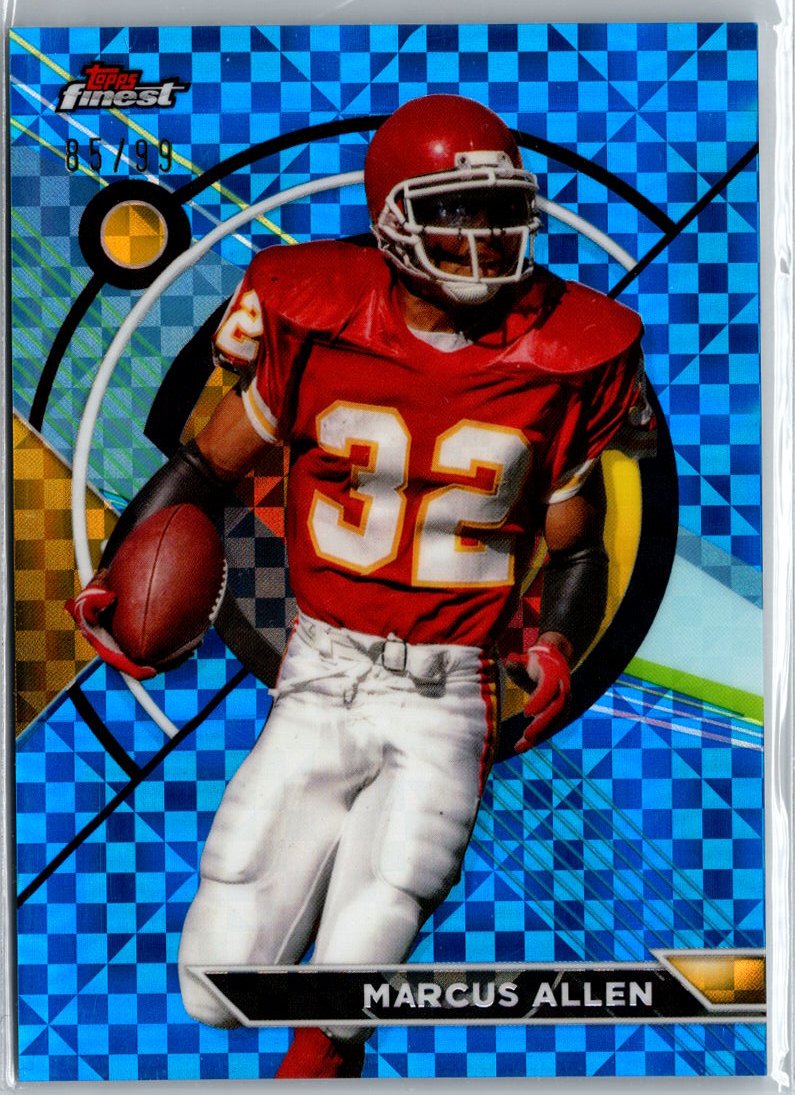 2023 Topps Composite Marcus Allen Finest Blue Checkerboard Refractor #/99 A23