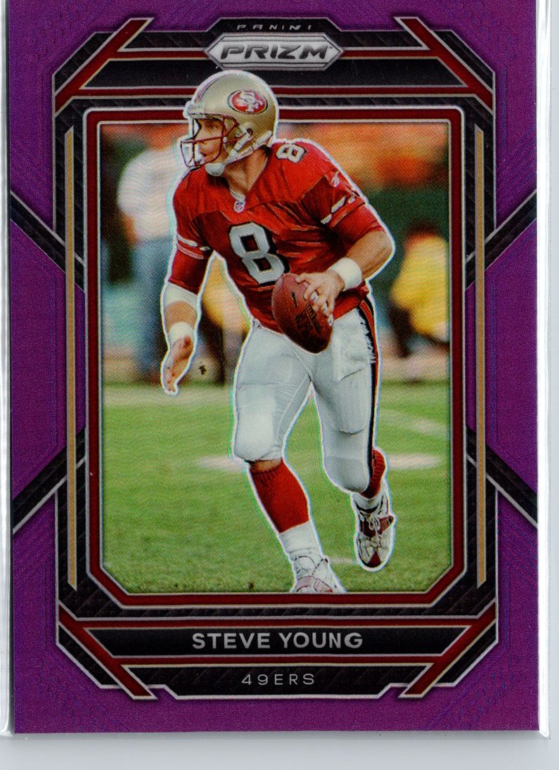 2022 Panini Prizm #271 Steve Young Purple #/125 A23