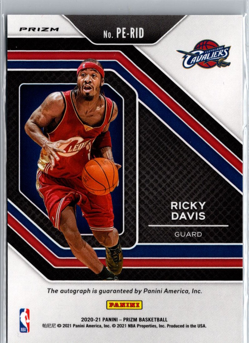 2020-21 Panini Prizm #PE-RID Ricky Davis Penmanship Prizms Silver A23