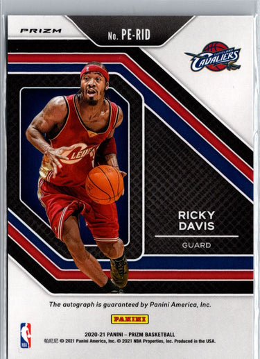 2020-21 Panini Prizm #PE-RID Ricky Davis Penmanship Prizms Silver A23