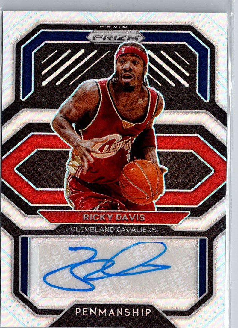 2020-21 Panini Prizm #PE-RID Ricky Davis Penmanship Prizms Silver A23