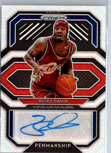 2020-21 Panini Prizm #PE-RID Ricky Davis Penmanship Prizms Silver A23