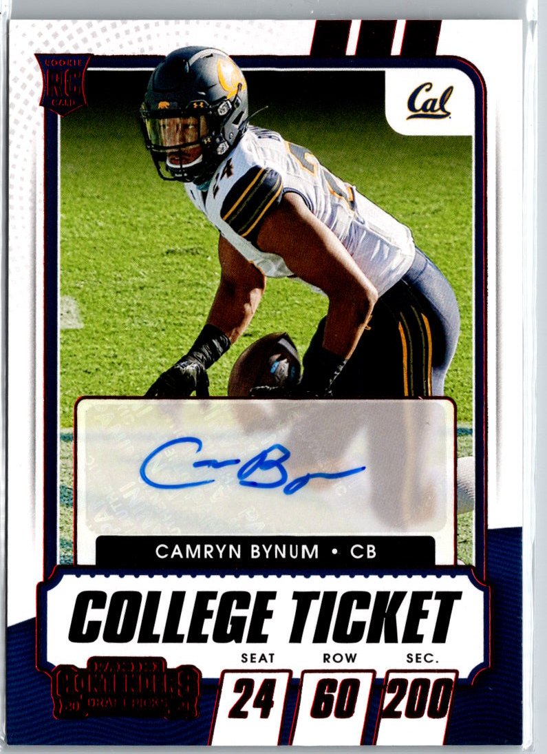2021 Panini Contenders Draft Picks #233 Camryn Bynum Red A23