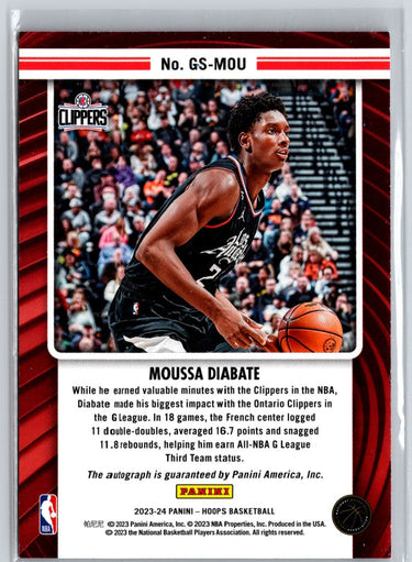 2023-24 Hoops #GS-MOU Moussa Diabate Great SIGnificance A24