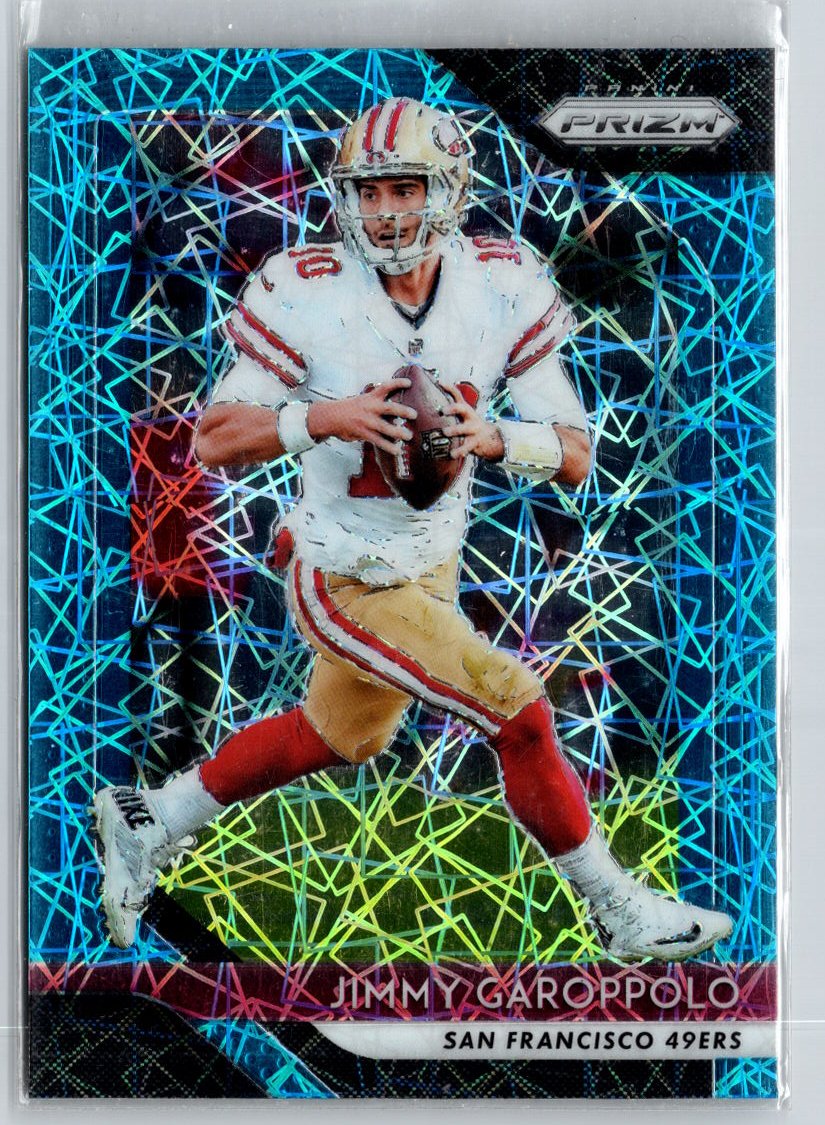 2018 Panini Prizm #25 Jimmy Garoppolo Prizm Blue A25