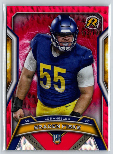 2024 Topps Resurgence #153 Braden Fiske Crimson Surge #/199 A26