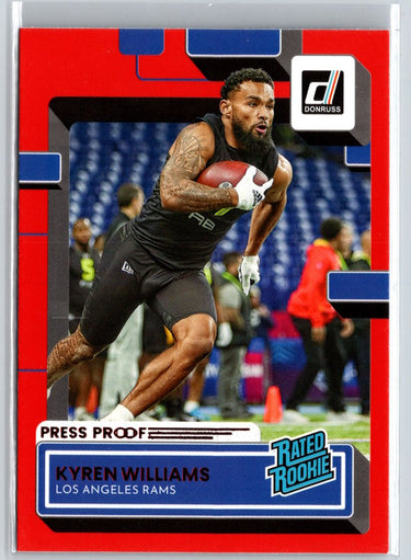 2022 Donruss #347 Kyren Williams Red Press Proof A26