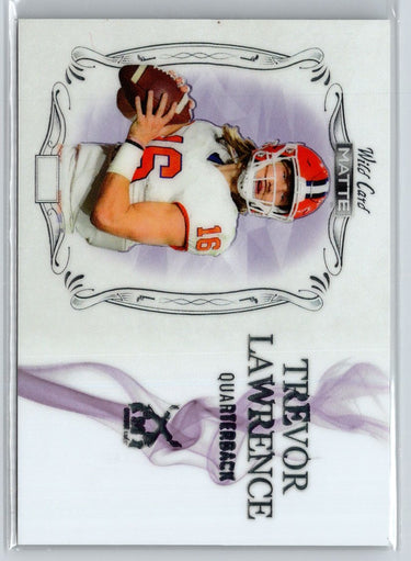 2021 Wild Card Matte White #MBC-1 Trevor Lawrence Matte White Hobby #/349 A26