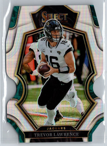 2022 Panini Select #145 Trevor Lawrence Silver Prizm Die Cut A26