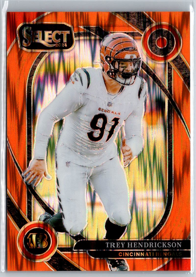 2024 Panini Select #298 Trey Hendrickson Orange Prizm Shock #/399 A28