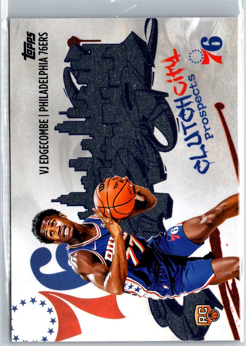 2025-26 Topps #CC-3 VJ Edgecombe Clutch City Prospects A28