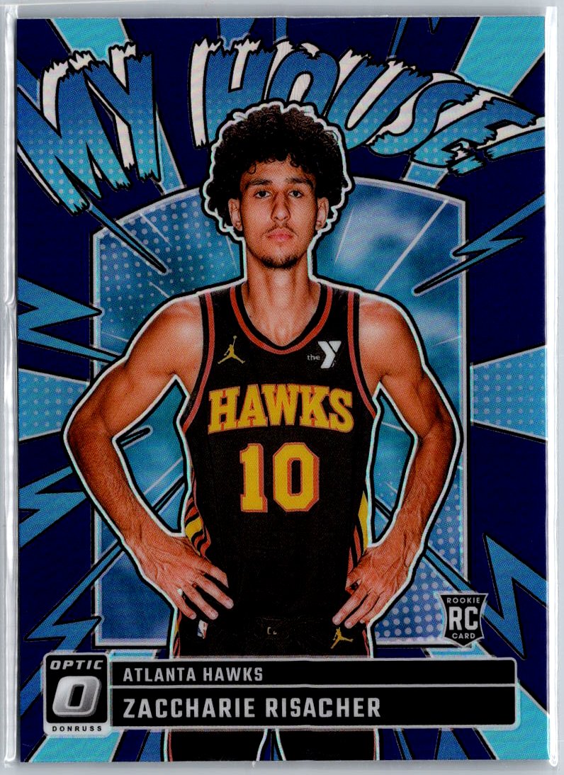2024-25 Donruss Optic #13 Zaccharie Risacher My House Purple A28