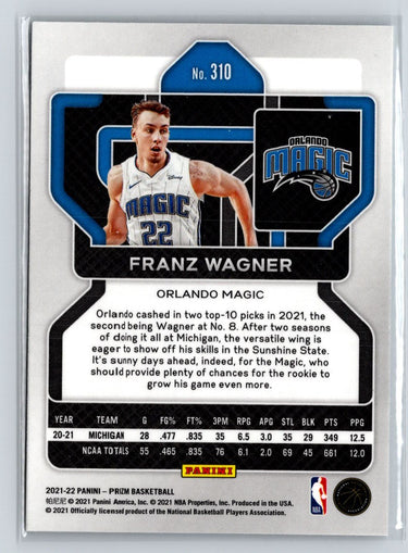 2021-22 Panini Prizm #310 Franz Wagner A29