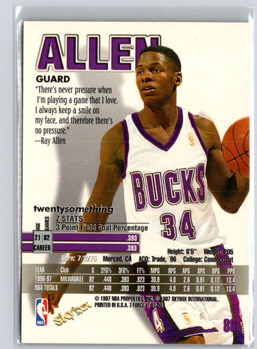 1997-98 SkyBox Z-Force #86 Ray Allen A29
