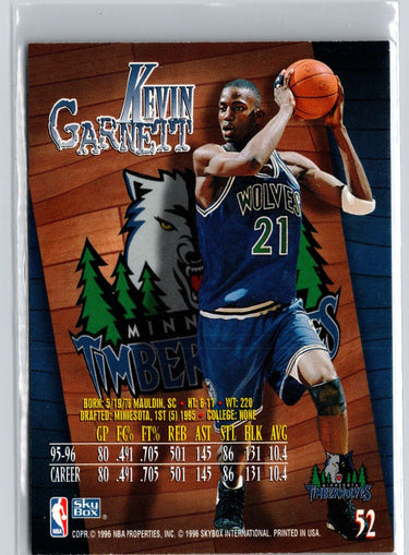 1996-97 SkyBox Z-Force #52 Kevin Garnett A30