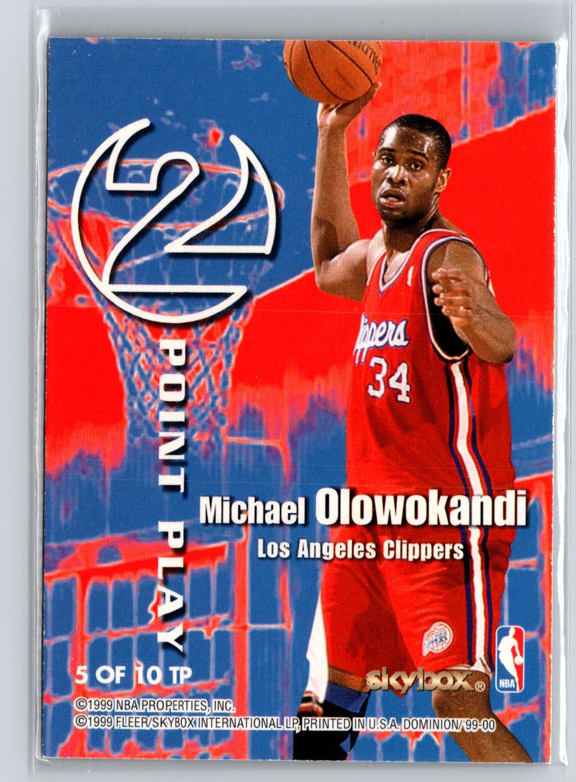 1999-00 SkyBox Dominion Shaquille O'Neal Michael Olowokandi  A30