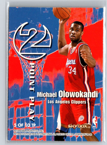 1999-00 SkyBox Dominion Shaquille O'Neal Michael Olowokandi  A30
