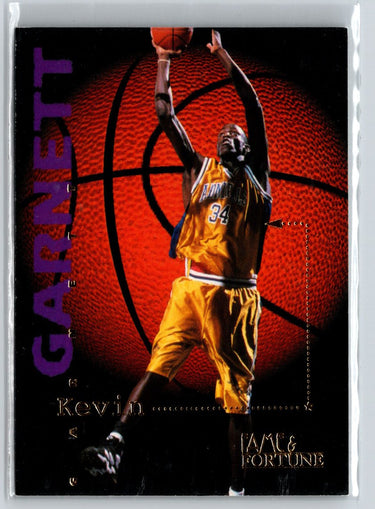 1995 Signature Rookies Fame and Fortune #16 Kevin Garnett A31