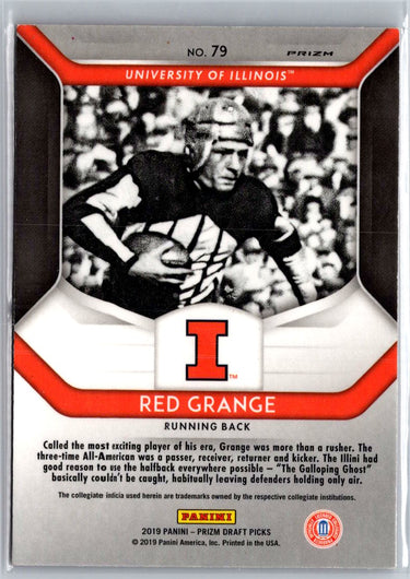 2019 Panini Prizm Draft Picks #79 Red Grange Prizms Red A29