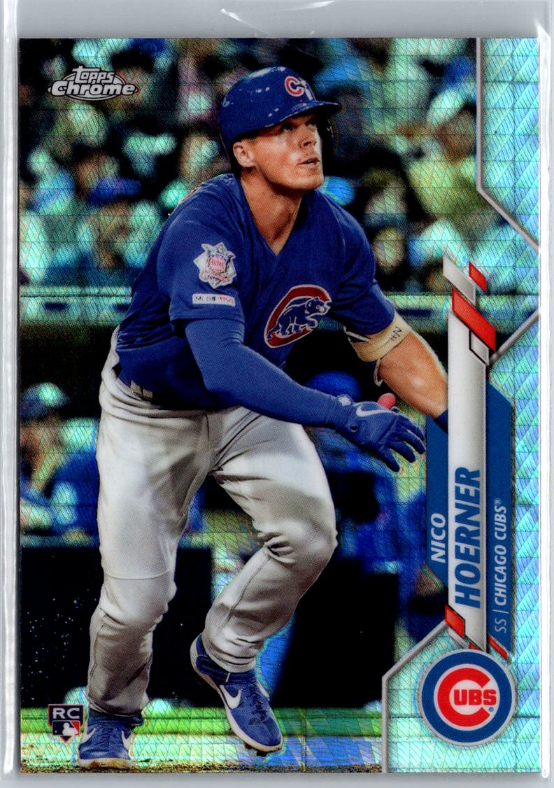 2020 Topps Chrome #161 Nico Hoerner Prism Refractor A28