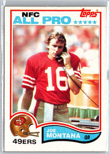 1982 Topps #488 Joe Montana A29