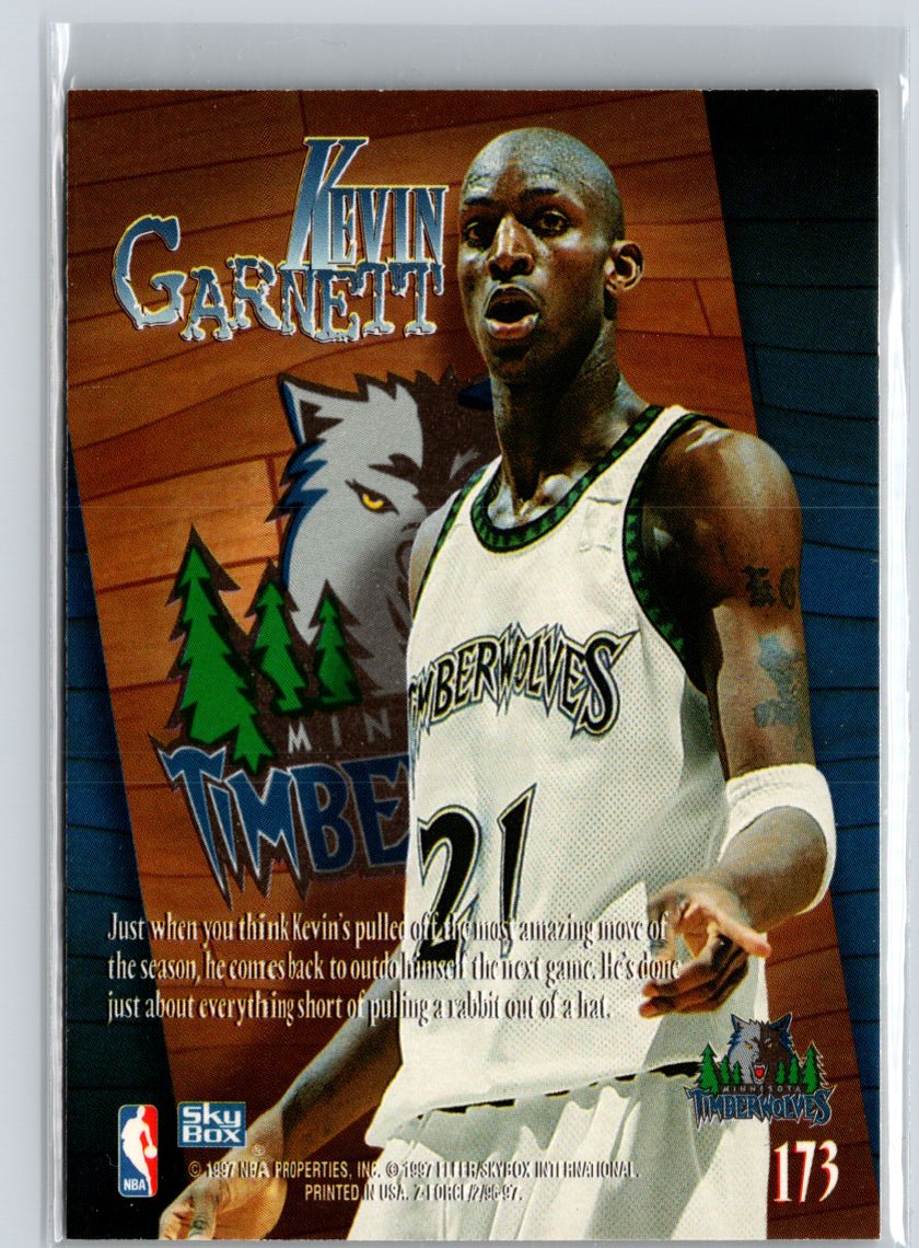 1996-97 SkyBox Z-Force #173 Kevin Garnett A30