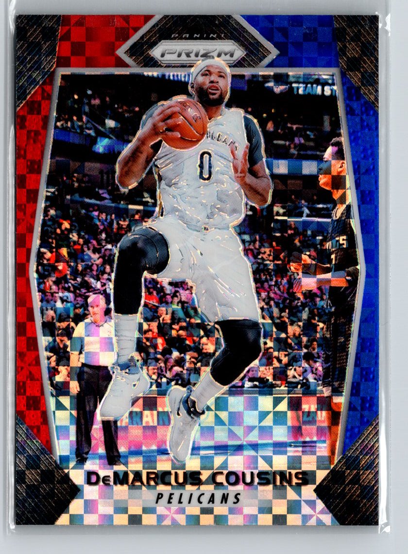 2017-18 Panini Prizm #123 DeMarcus Cousins Prizms Red White and Blue A30