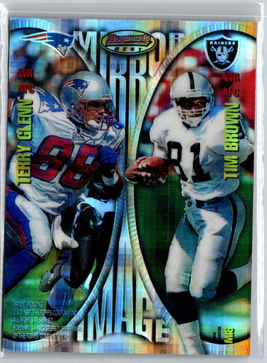 1997 Bowman's Best Conway Moore Terry Glenn Tim Brown Atomic Refractors B5