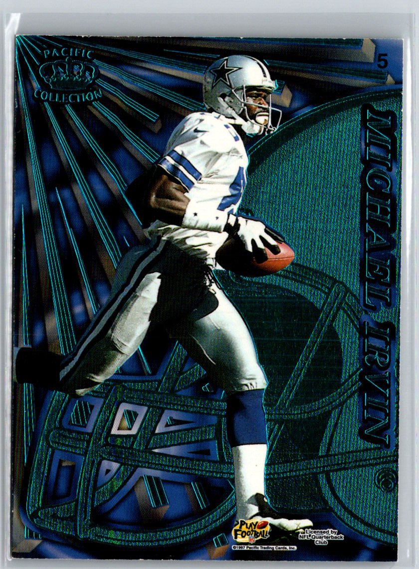 1997 Pacific Dynagon Prism #5 Michael Irvin / Tim Brown Tandems B6