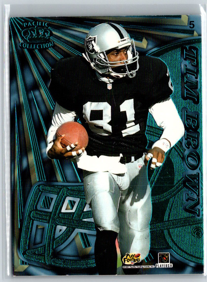 1997 Pacific Dynagon Prism #5 Michael Irvin / Tim Brown Tandems B6