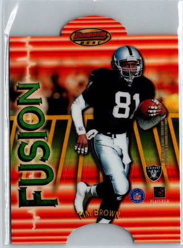 1998 Bowman's Best Tim Brown / Kevin Dyson Mirror Image Refractor #/100 B7