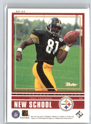 1999 Upper Deck Retro  Tim Brown / Troy Edwards Old School/New School /1000 B10
