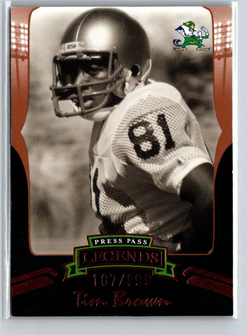 2006 Press Pass Legends #B68a Tim Brown Bronze #/999 B10