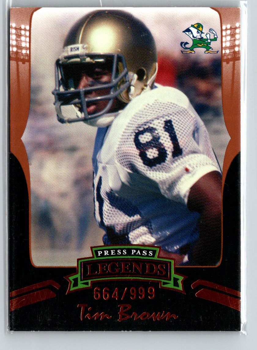 2006 Press Pass Legends #B68b Tim Brown Bronze #/999 B14