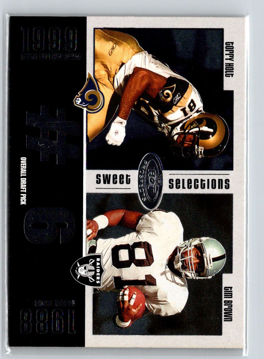2003 Fleer Hot Prospects #6 SS Torry Holt / Tim Brown Sweet Selections B14