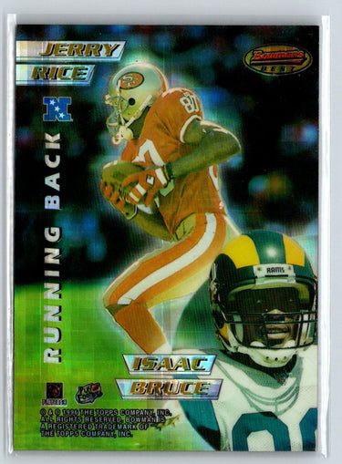 1996 Bowman's Best Jerry Rice Isaac Bruce Tim Brown Mirror Atomic Refractors B15