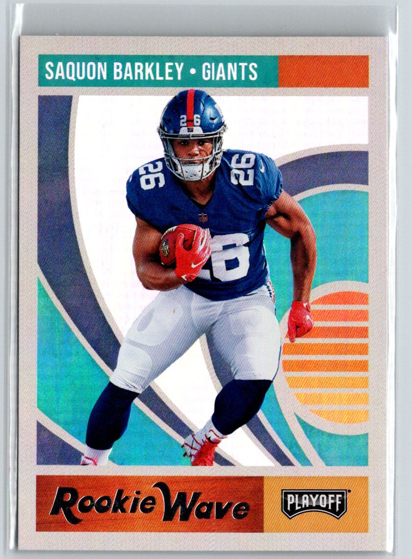 2018 Panini Playoff #2 Saquon Barkley Rookie Wave C1