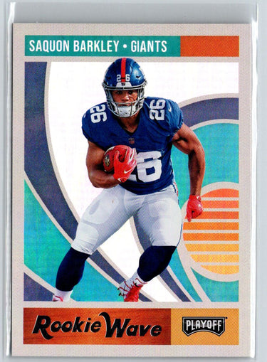 2018 Panini Playoff #2 Saquon Barkley Rookie Wave C1