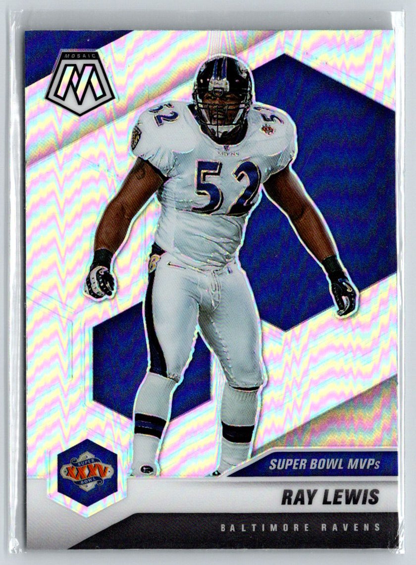 2021 Panini Mosaic #290 Ray Lewis Prizm Silver C1