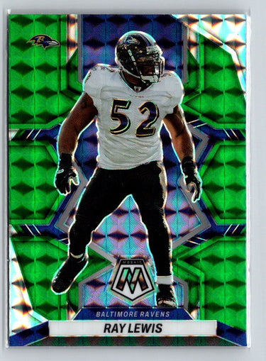 2022 Panini Mosaic #19 Ray Lewis Mosaic Green C1
