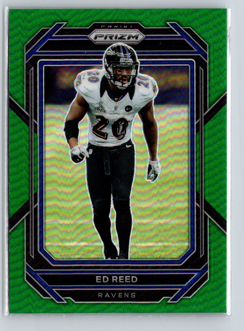 2022 Panini Prizm #28 Ed Reed Green C1